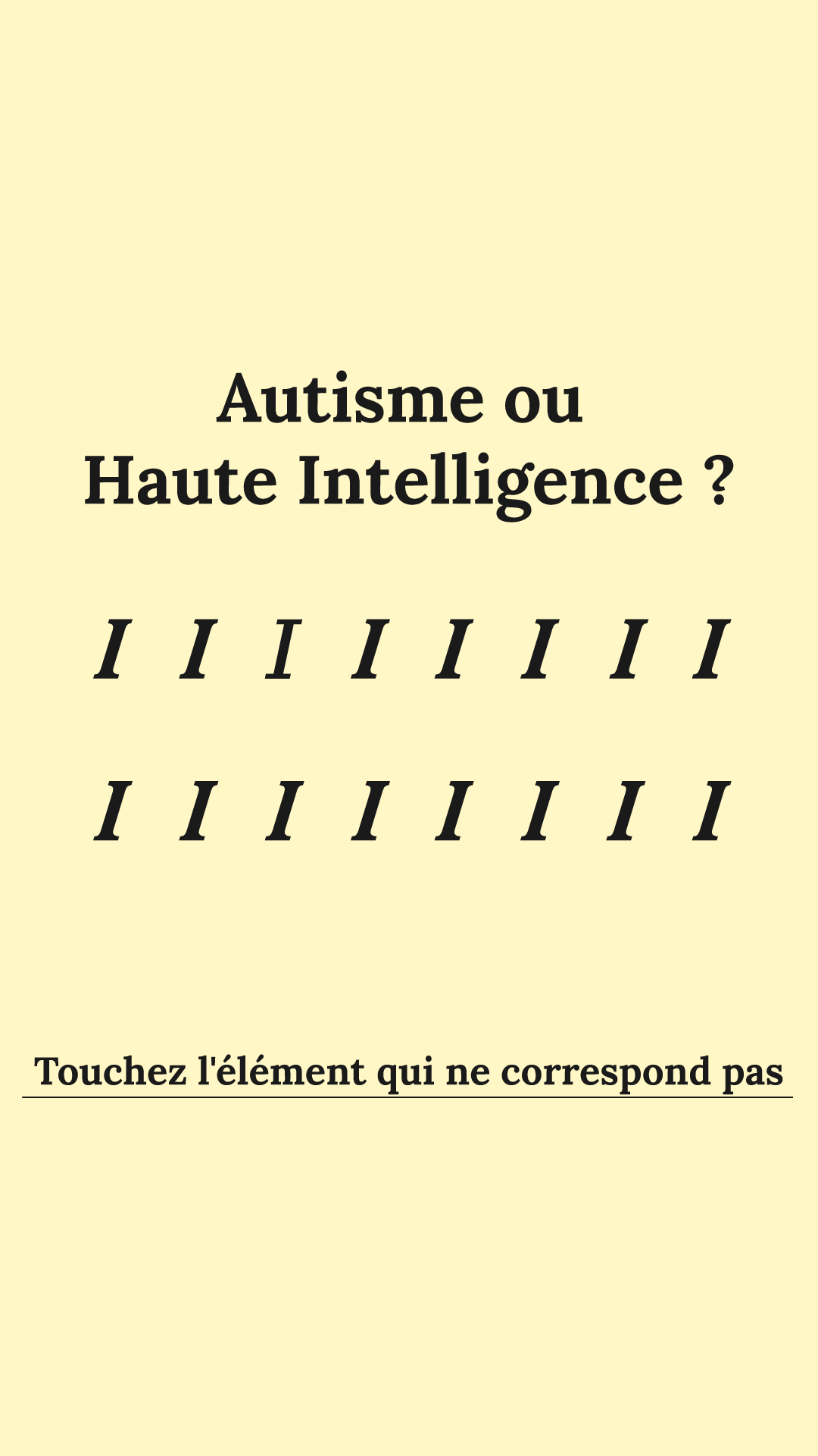 International IQ test Facebook ad