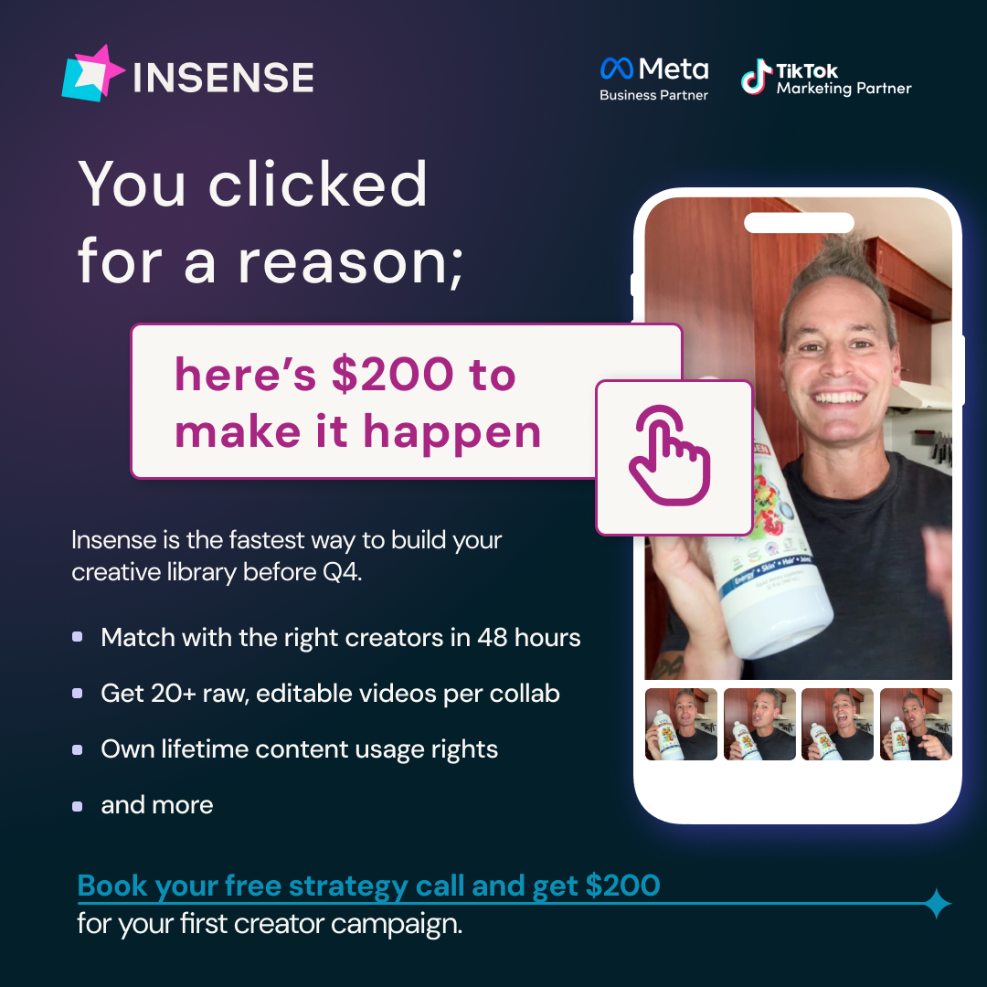 Insense Facebook ad
