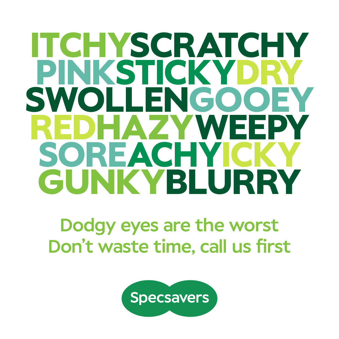 Specsavers Facebook ad: Book Your Appointment!