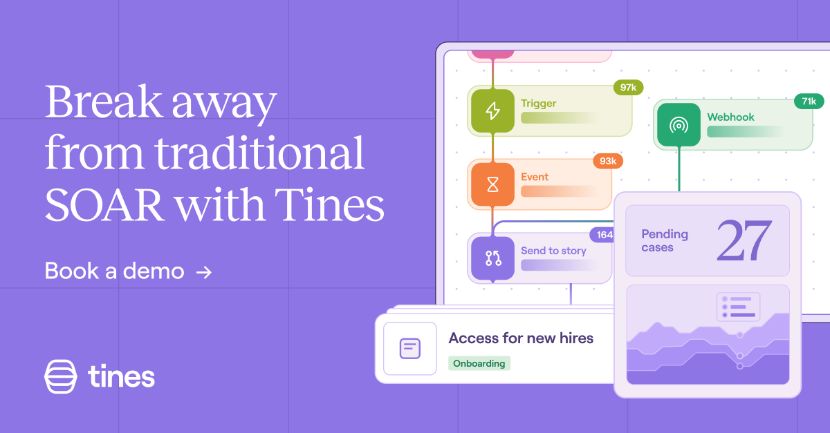 Tines Workflows Facebook ad