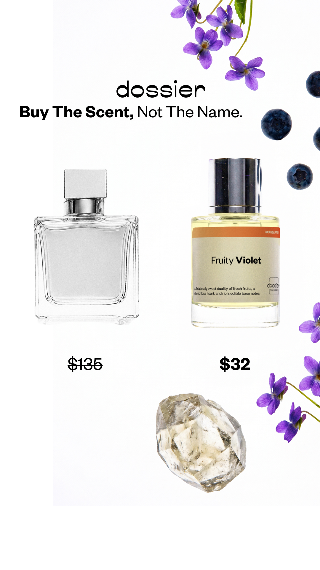 Dossier Facebook ad: Find Your Signature Scent