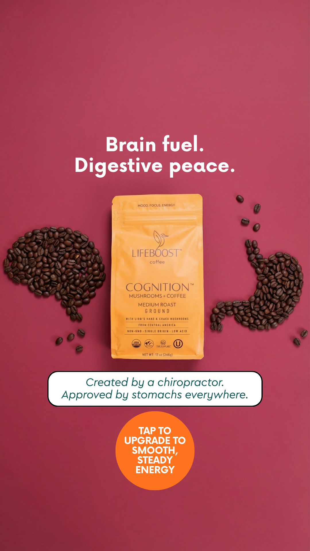 Lifeboost Coffee Facebook ad