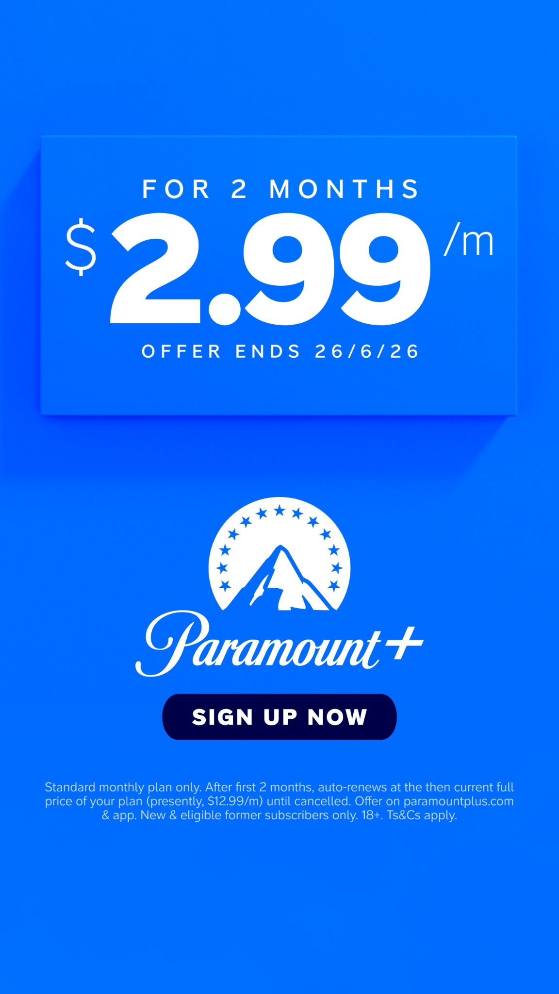 Paramount+ Facebook ad