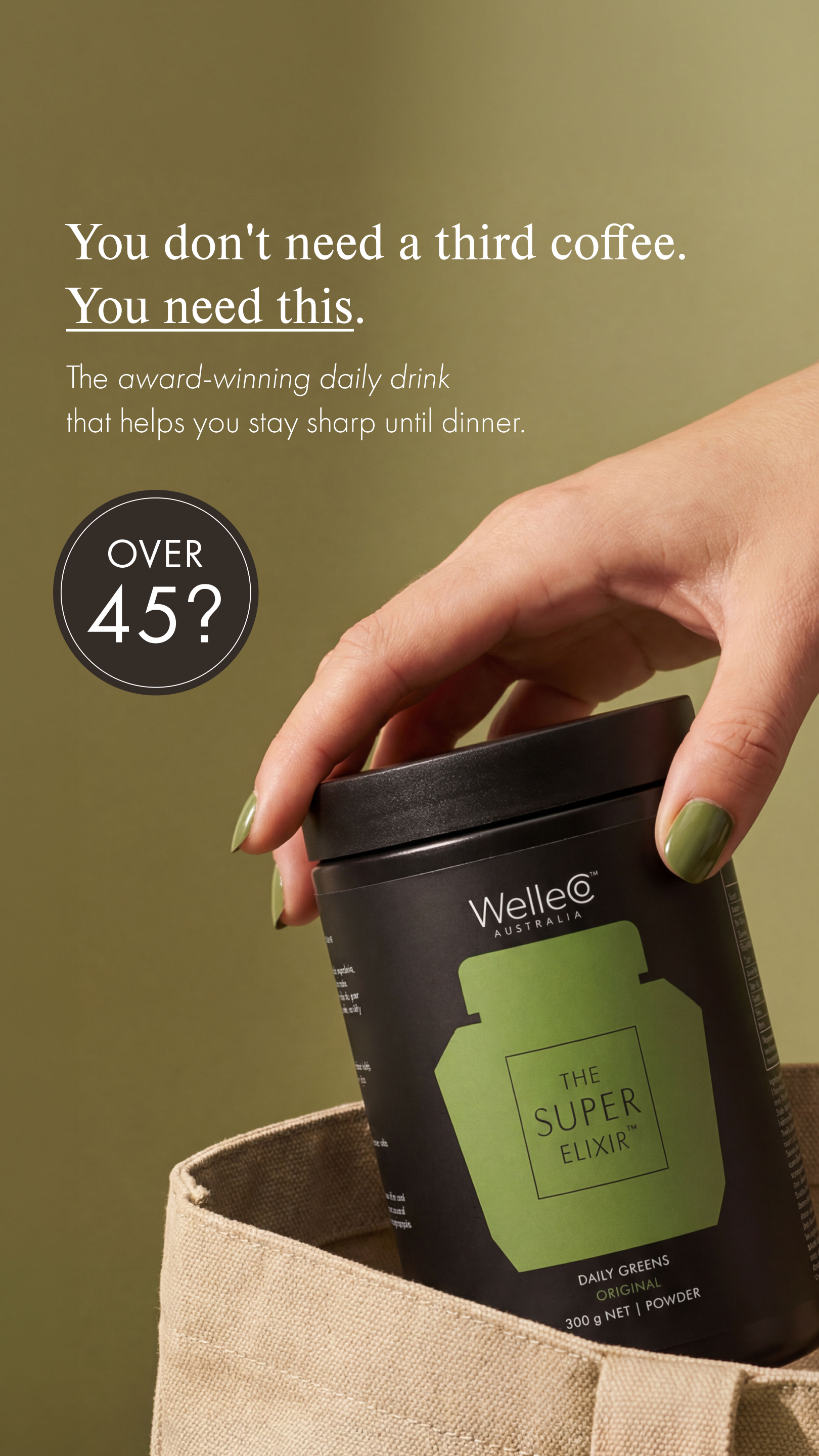 WelleCo Facebook ad