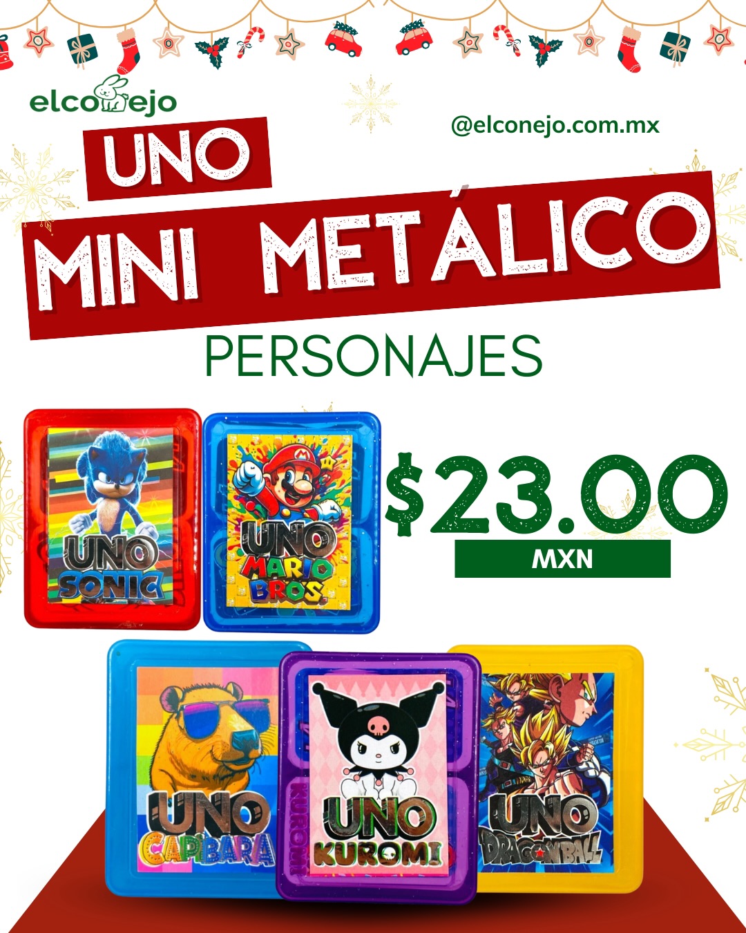 El Conejo Fabricantes Facebook ad: ¡El regalo perfecto para reyes magos: UNO Personalizado!
