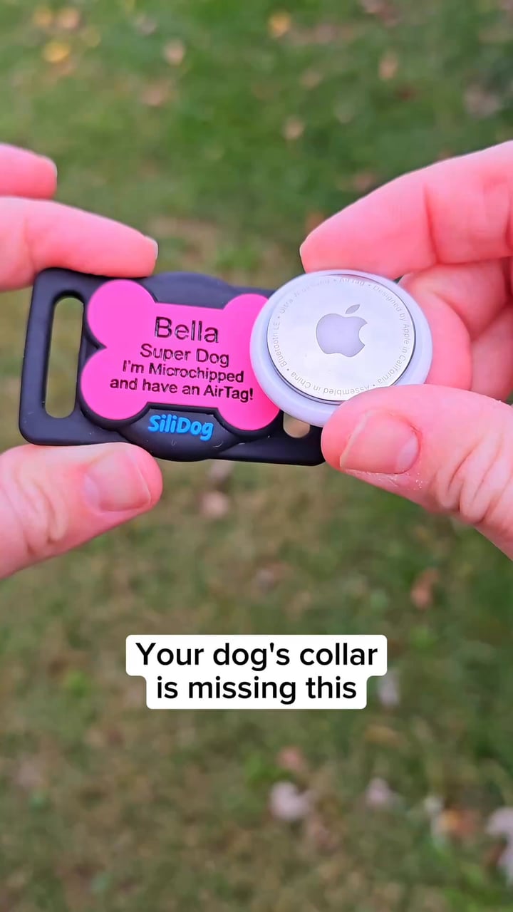 SiliDog Facebook ad: New Slide-On Tracker Tag, 25% Off