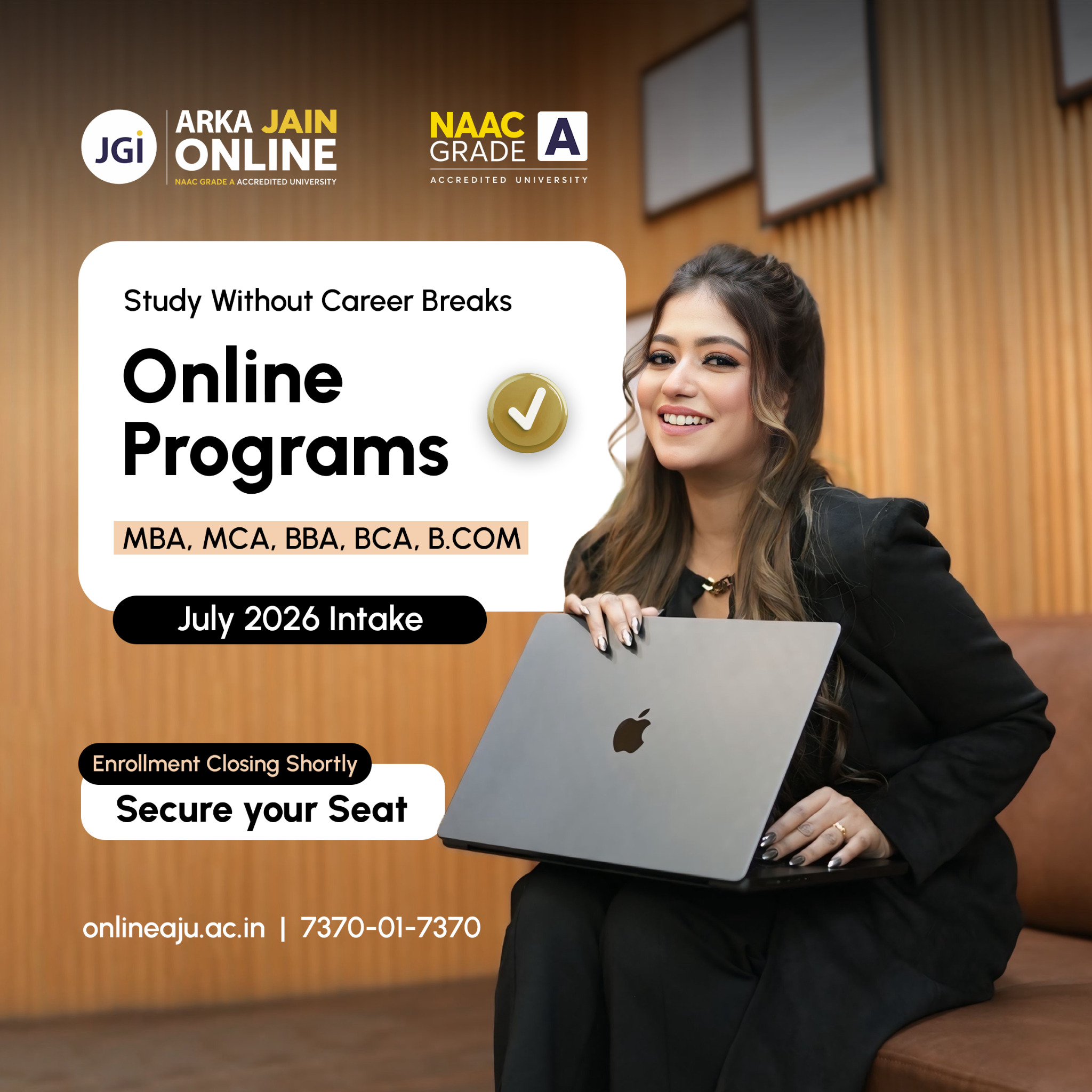 ARKA JAIN Online Facebook ad: Study Without Career Breaks