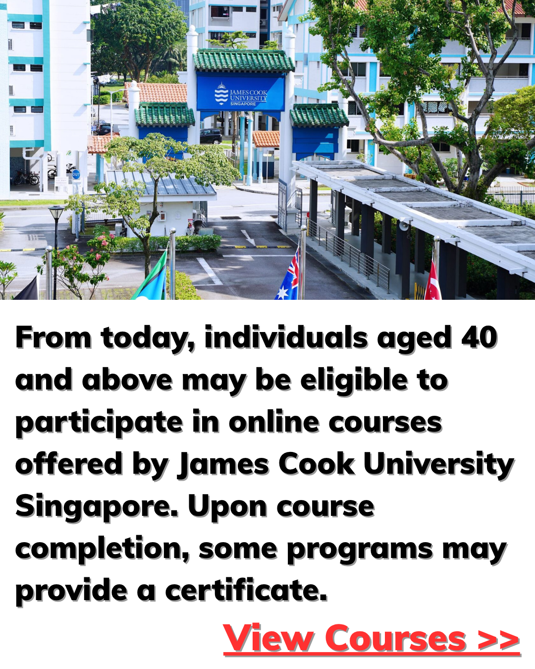 Elite Scholarship Network Facebook ad: Online Study Options for Adults 40+