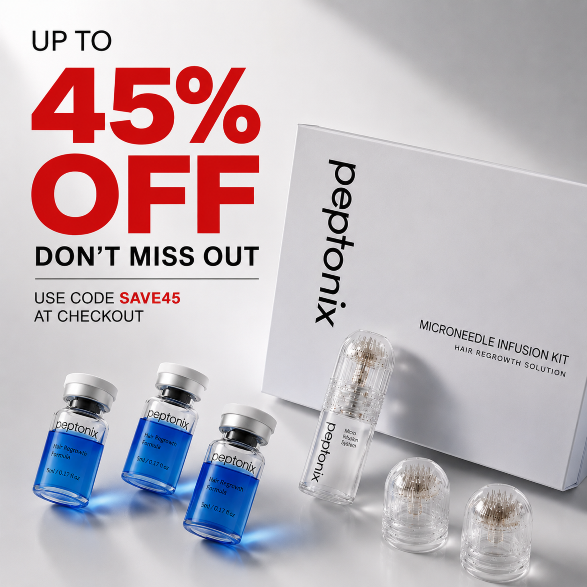 Peptonix Co Facebook ad: Restore Your Hair
