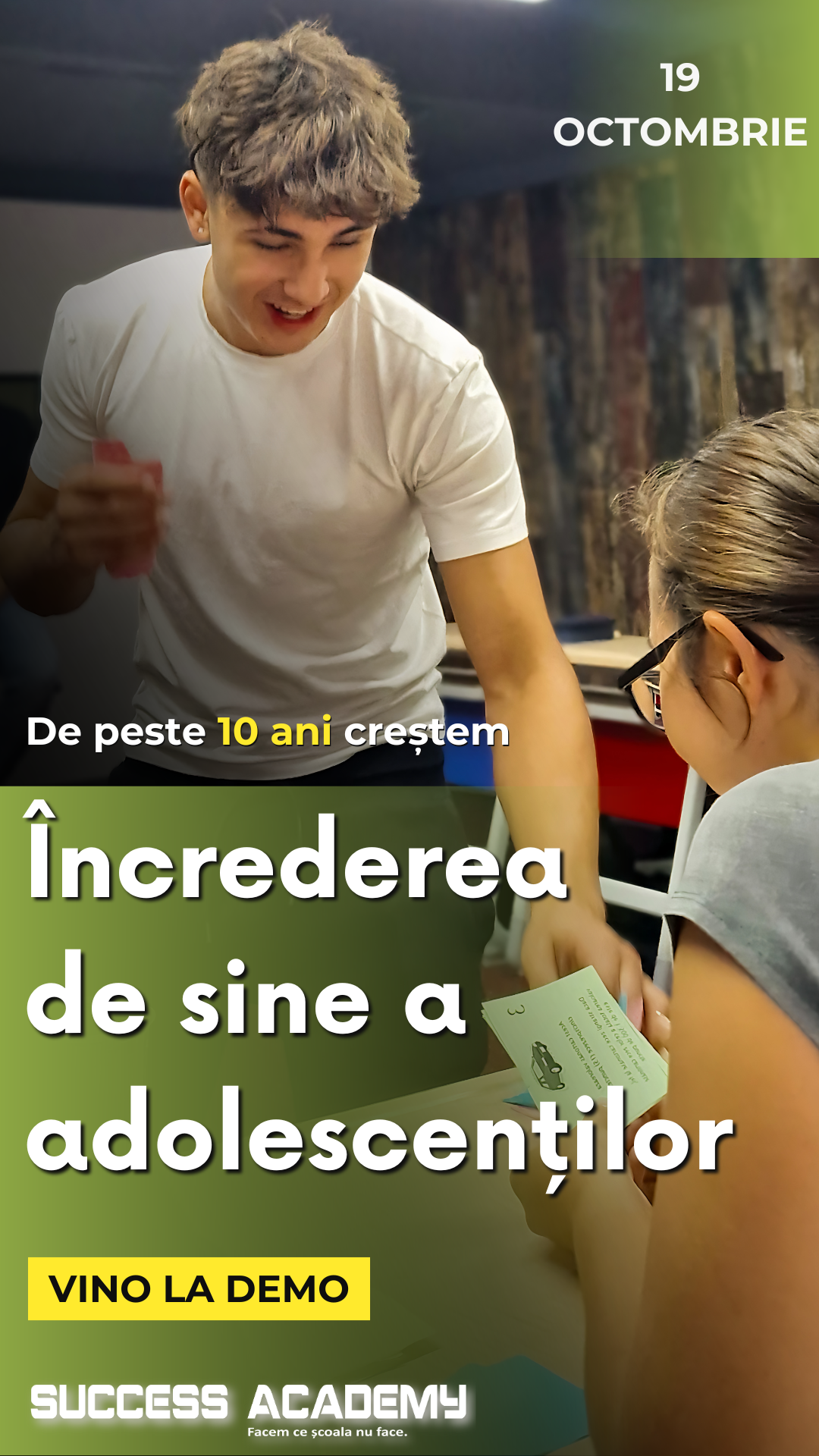 Success Academy Romania Facebook ad