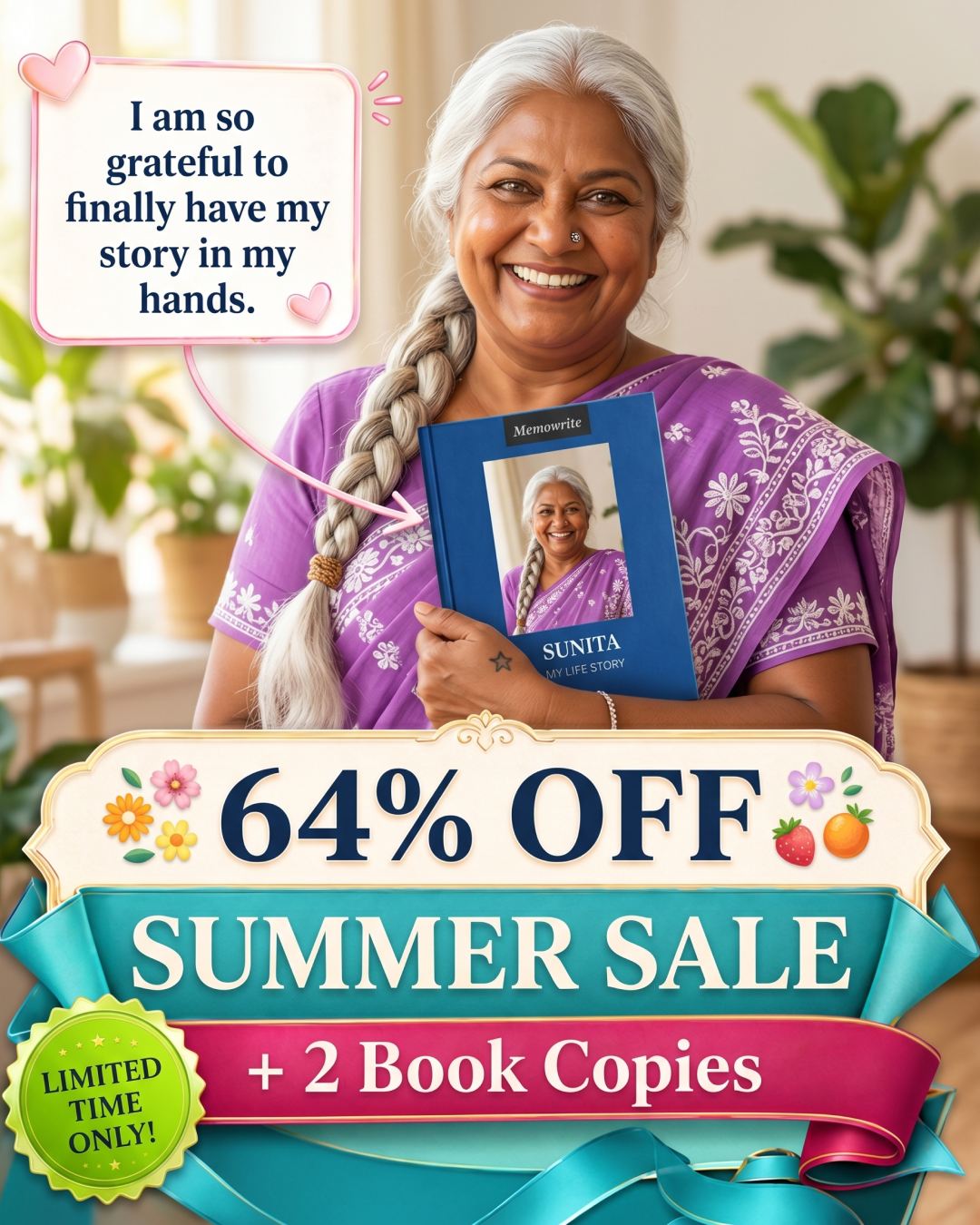 Memowrite Facebook ad