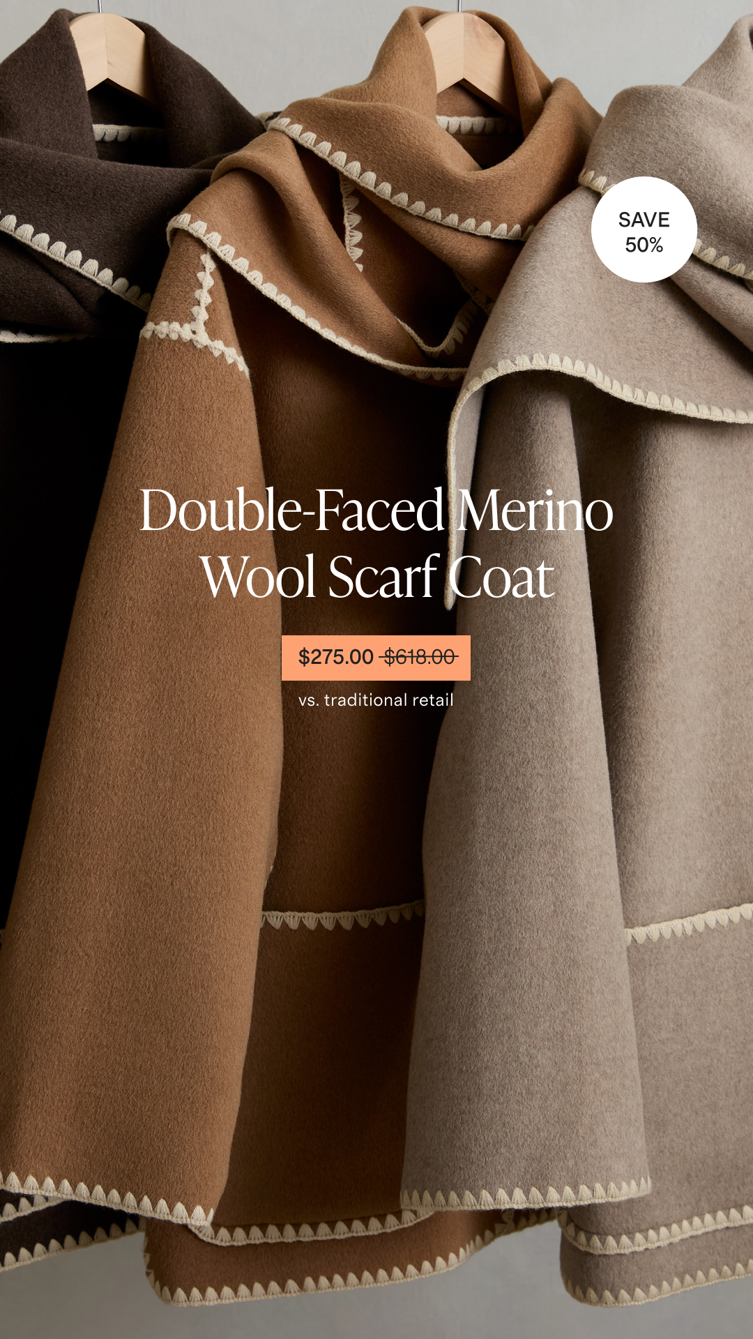 Quince Facebook ad: Luxury essentials for up to 50-80% less than traditional…