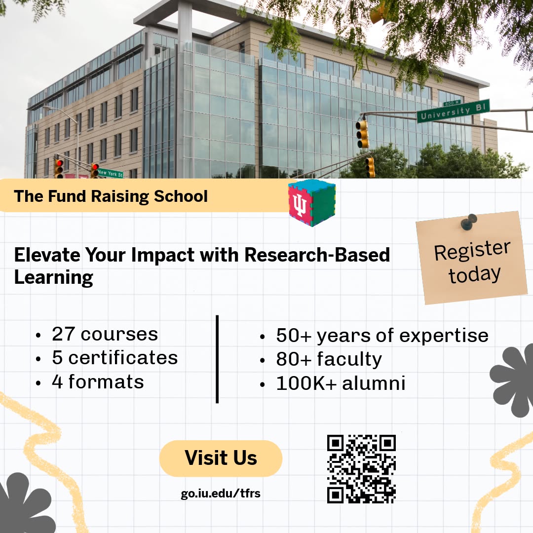 The Fund Raising School Facebook ad: For nearly five decades, we've been helping fundraising…