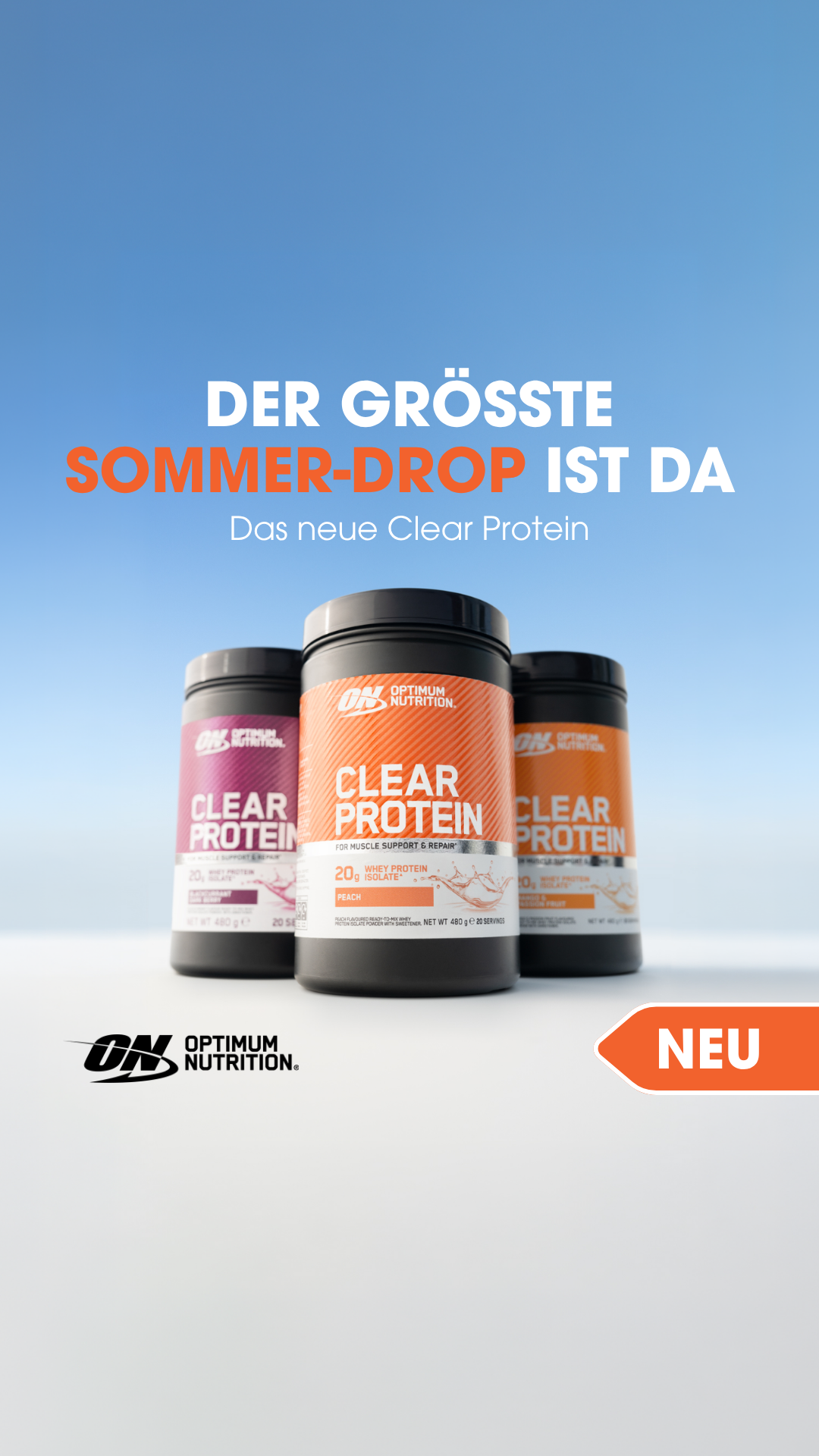 Optimum Nutrition Facebook ad from Jul 2, 2026