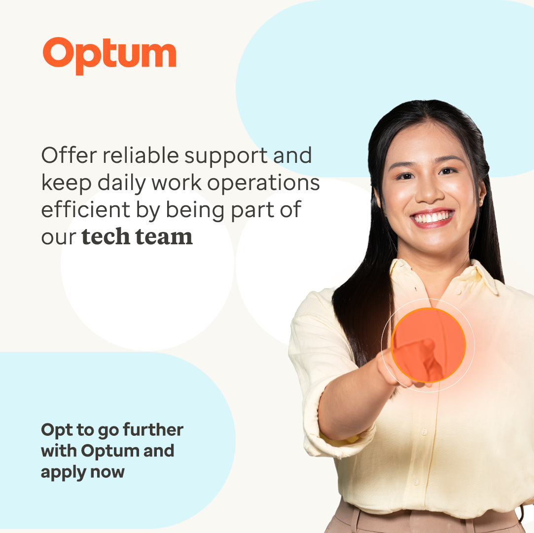 Optum Philippines Facebook ad: Put your skills to work and level up…