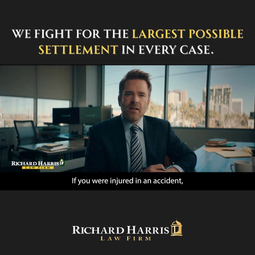 Richard Harris Law Firm Facebook ad from May 9, 2025