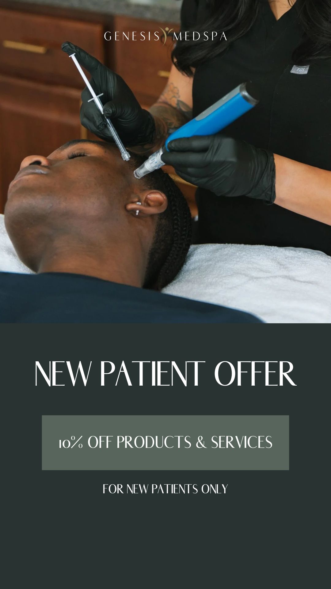 Genesis Medspa & Laser Clinic Facebook ad from May 11, 2026