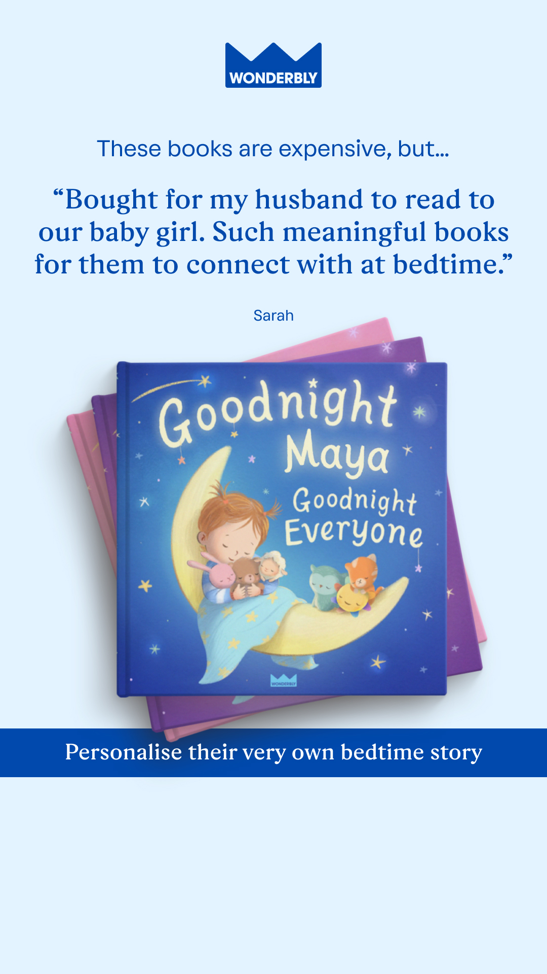 Wonderbly Facebook ad
