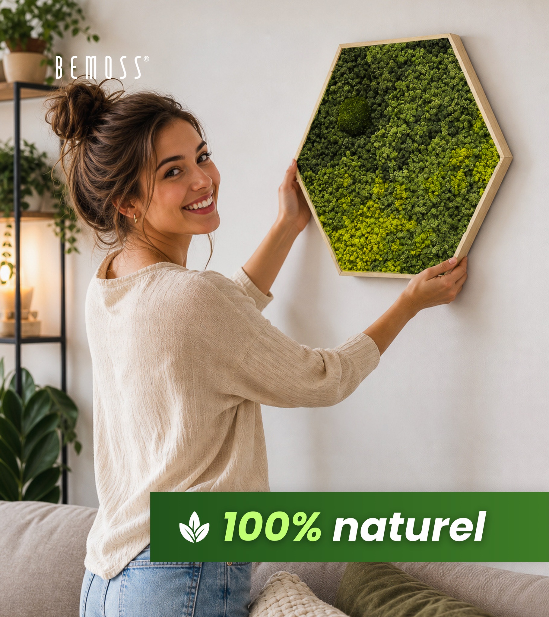BEMOSS.fr Facebook ad: Un morceau de vraie nature qui ne demande…
