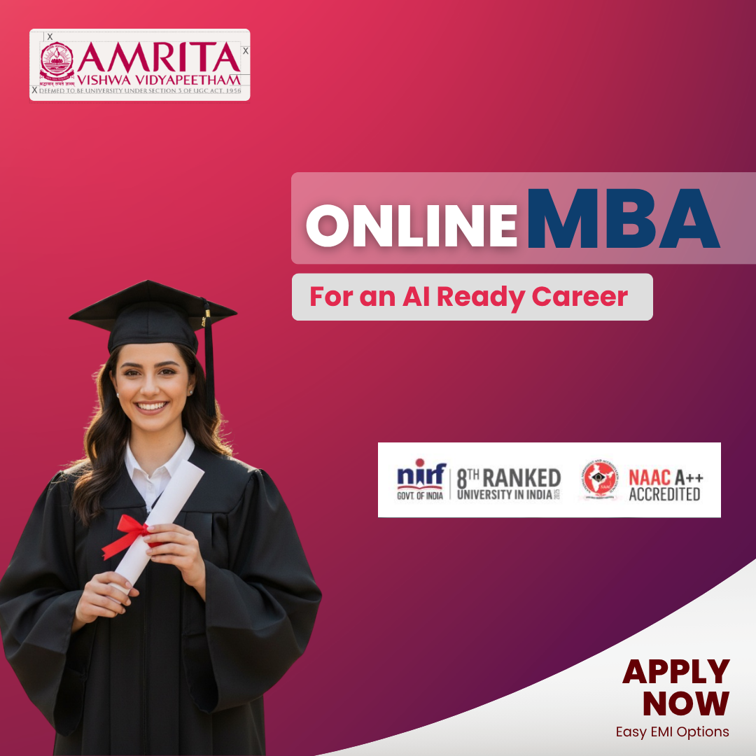 Amrita Ahead Online Facebook ad from May 7, 2026
