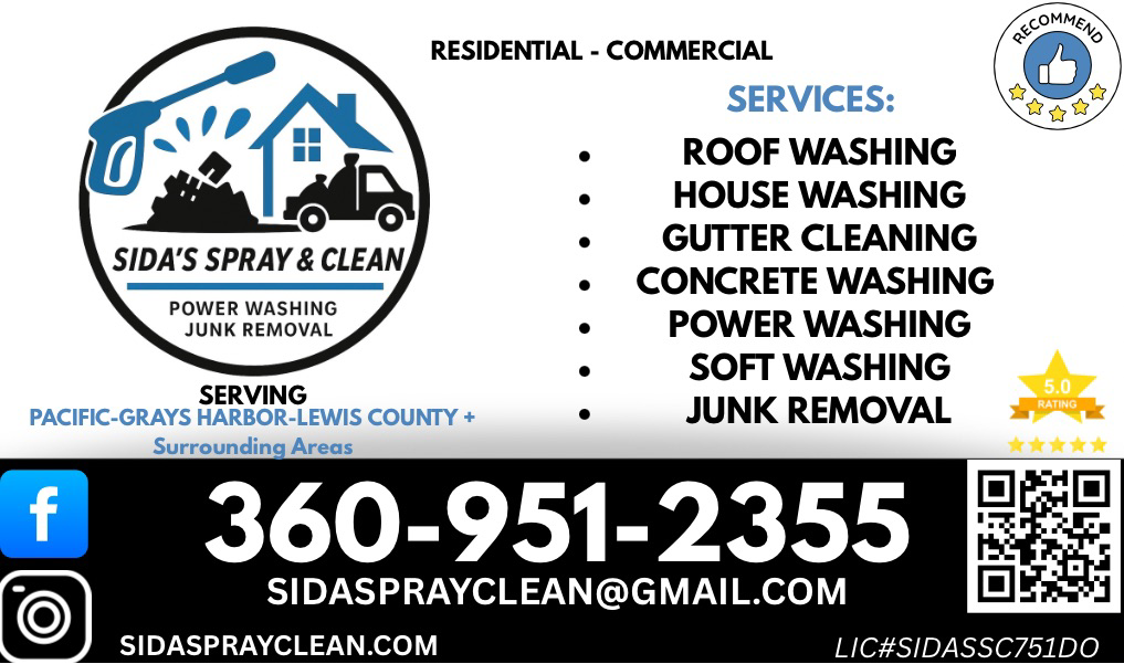 Sida’s Spray & Clean Facebook ad: Exterior Property Cleaning!