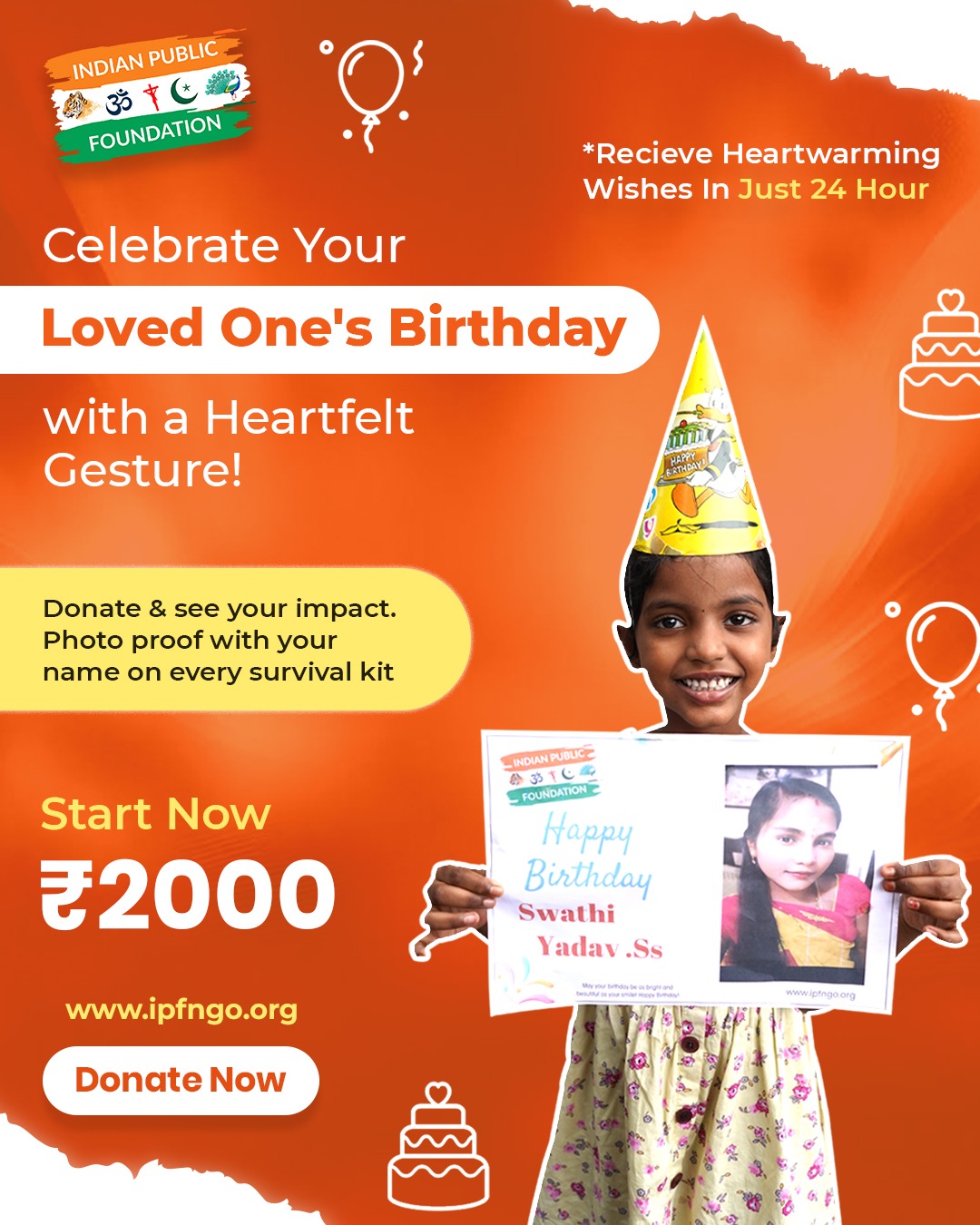Indianpublicfoundation Facebook ad: It’s a gift they will never forget.