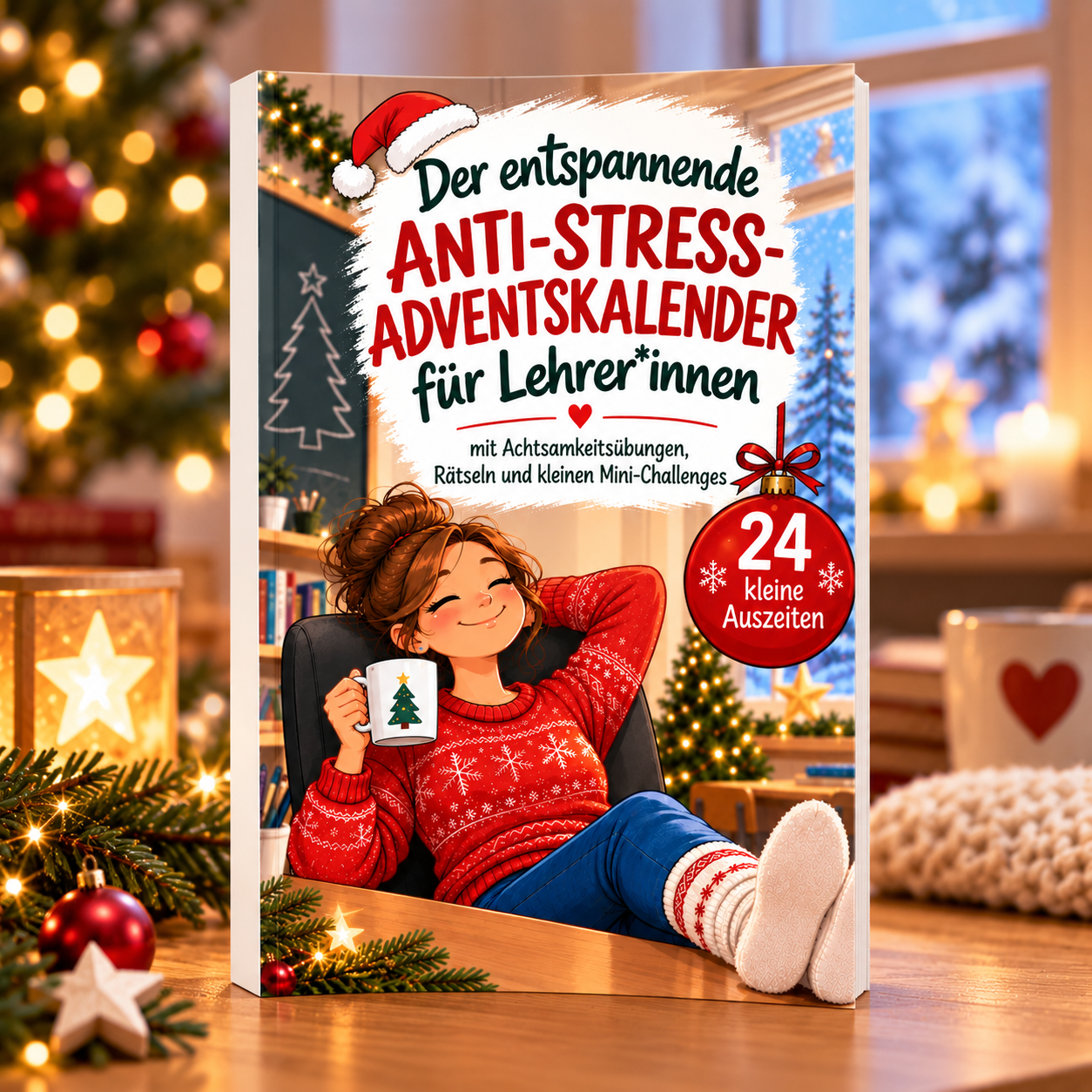 MaMa Verlag Facebook ad: Anti Stress Buch für Lehrer*innen