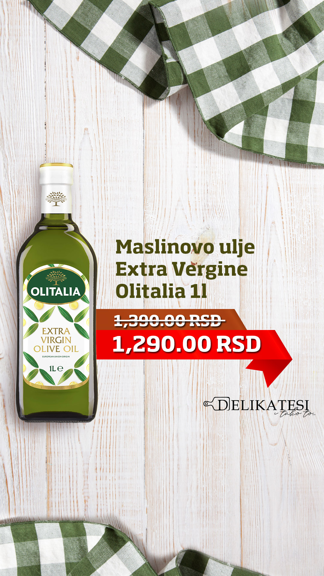 Olitalia Srbija Facebook ad from Oct 26, 2025