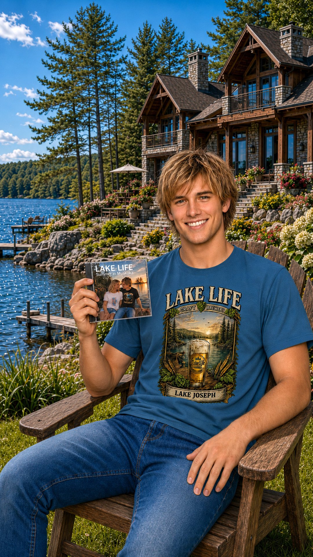 VirtualTees.ca Facebook ad: Dive Into Your Lake Life