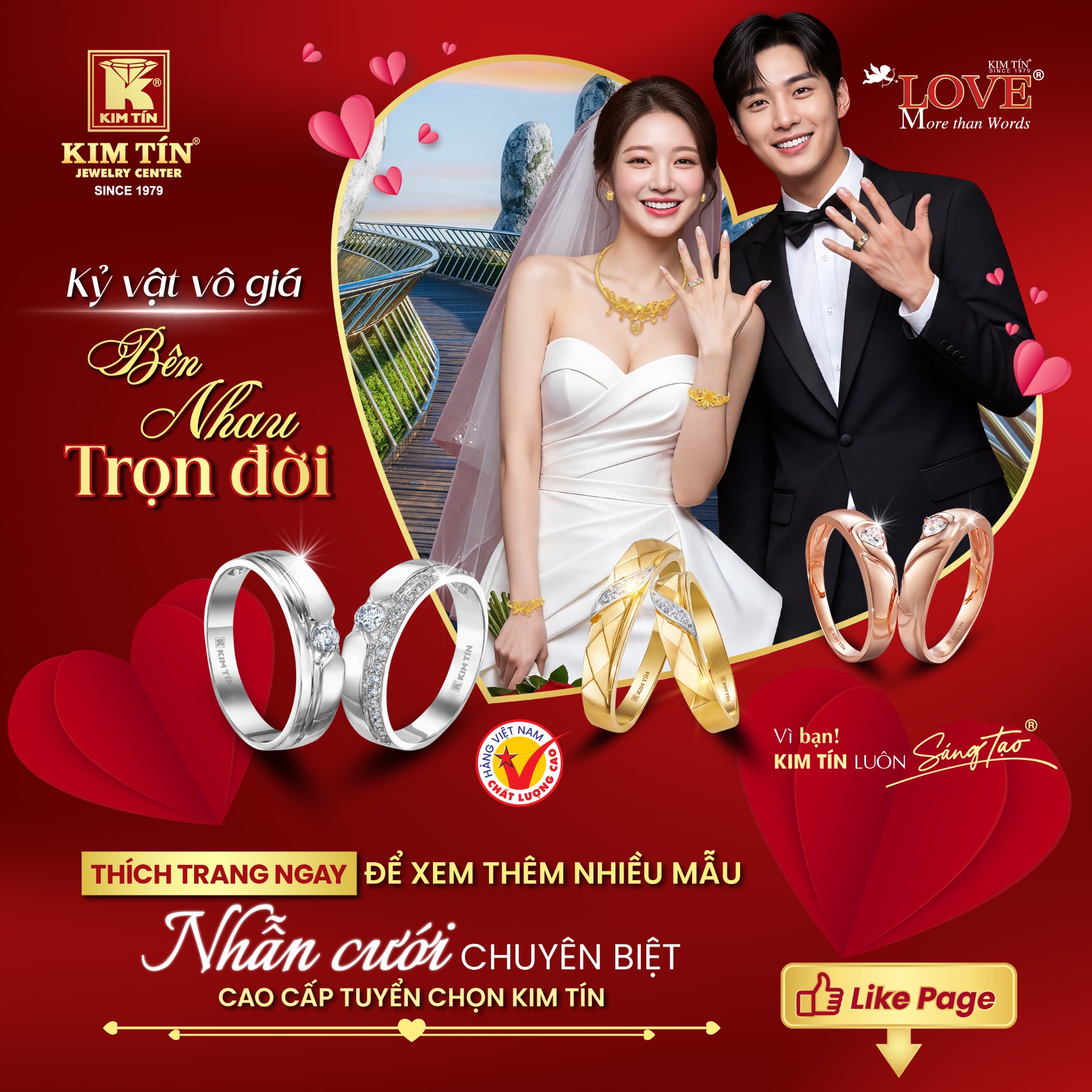 KIM TÍN JEWELRY Facebook ad: YÊU TRANG SỨC, ĐỪNG QUÊN LIKE TRANG KIM…