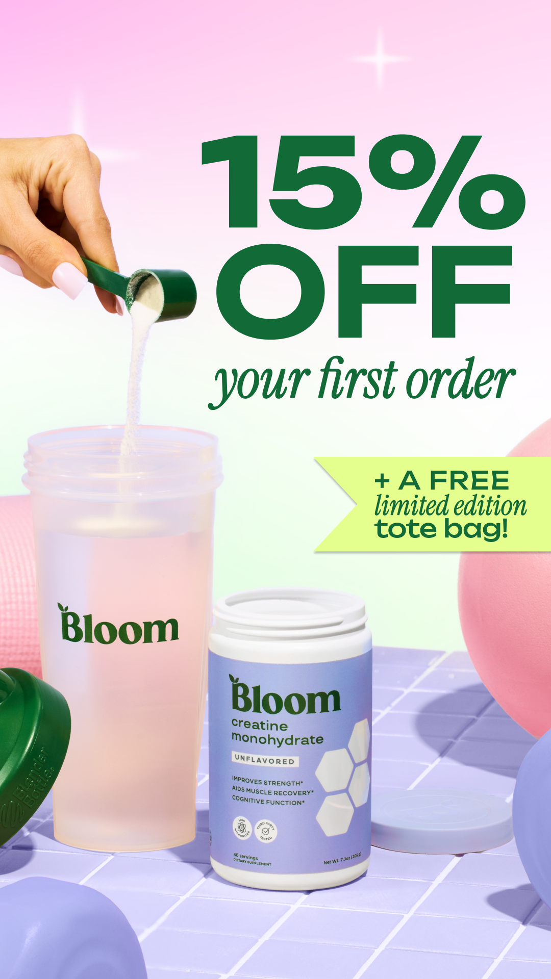 Bloom Nutrition Facebook ad
