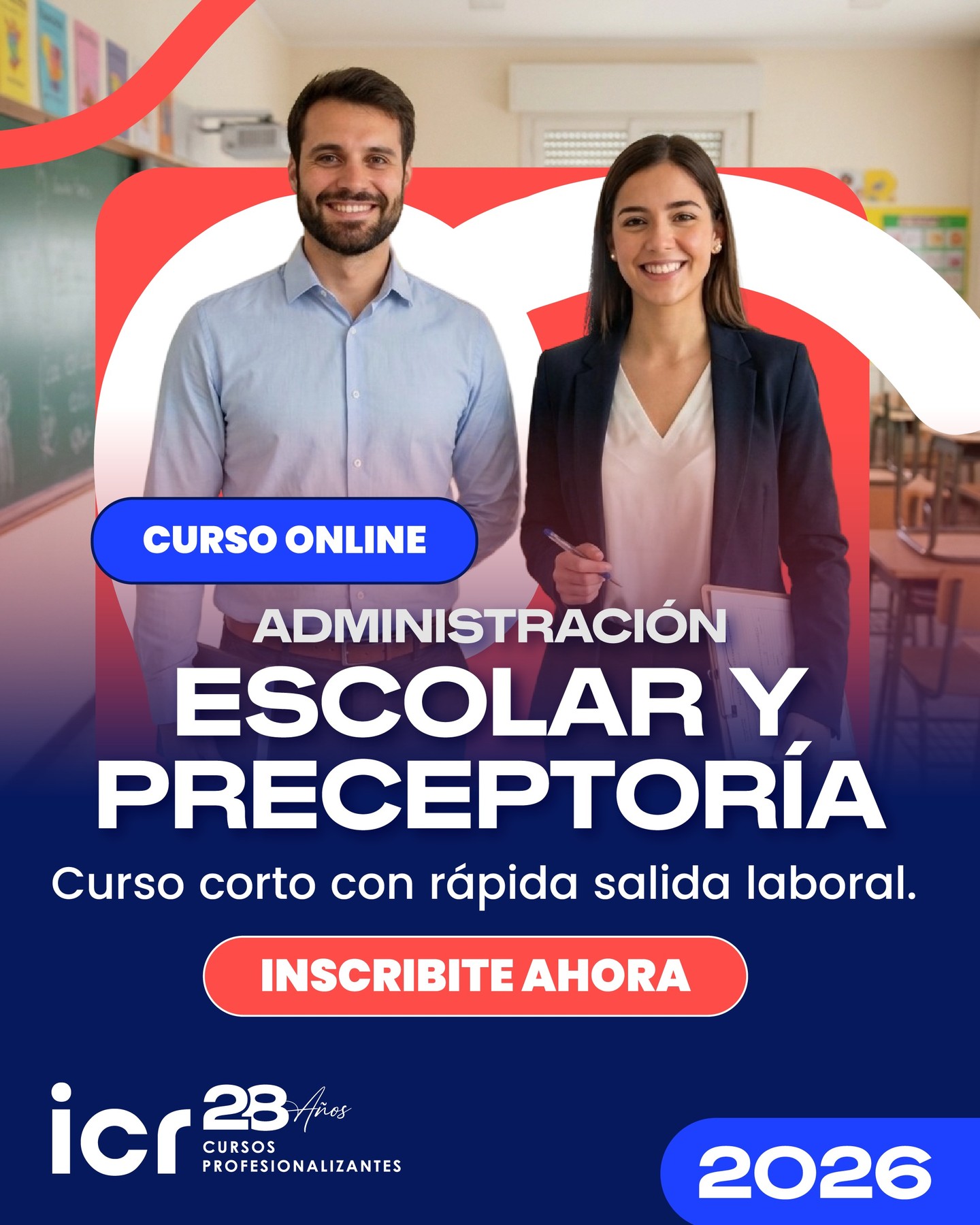 ICR Rosario Facebook ad: Formate para trabajar en instituciones educativas, desde…