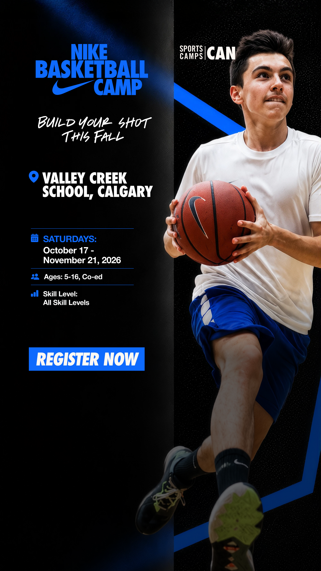 Nike Sports Camps Canada Facebook ad