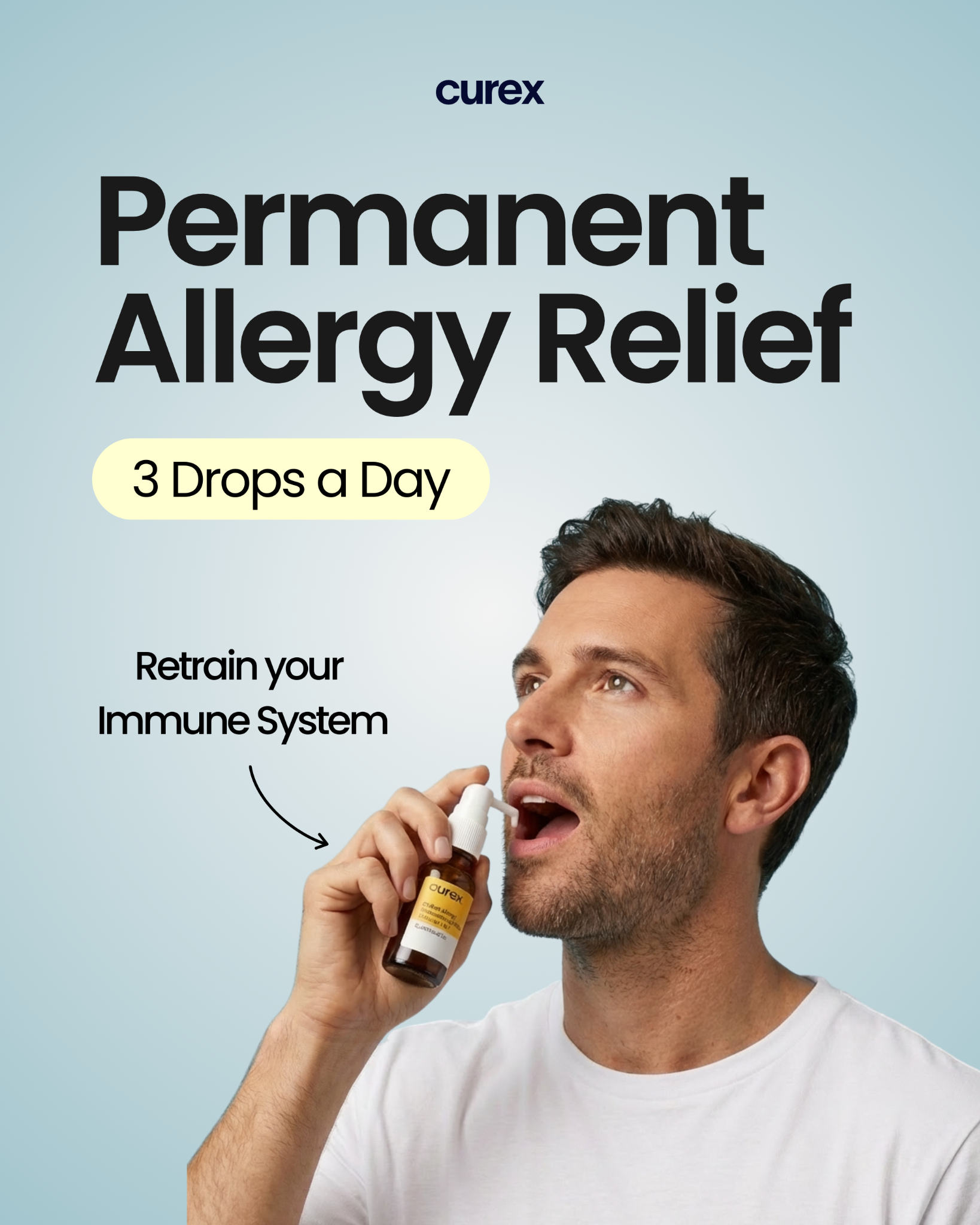 Curex Allergy Facebook ad