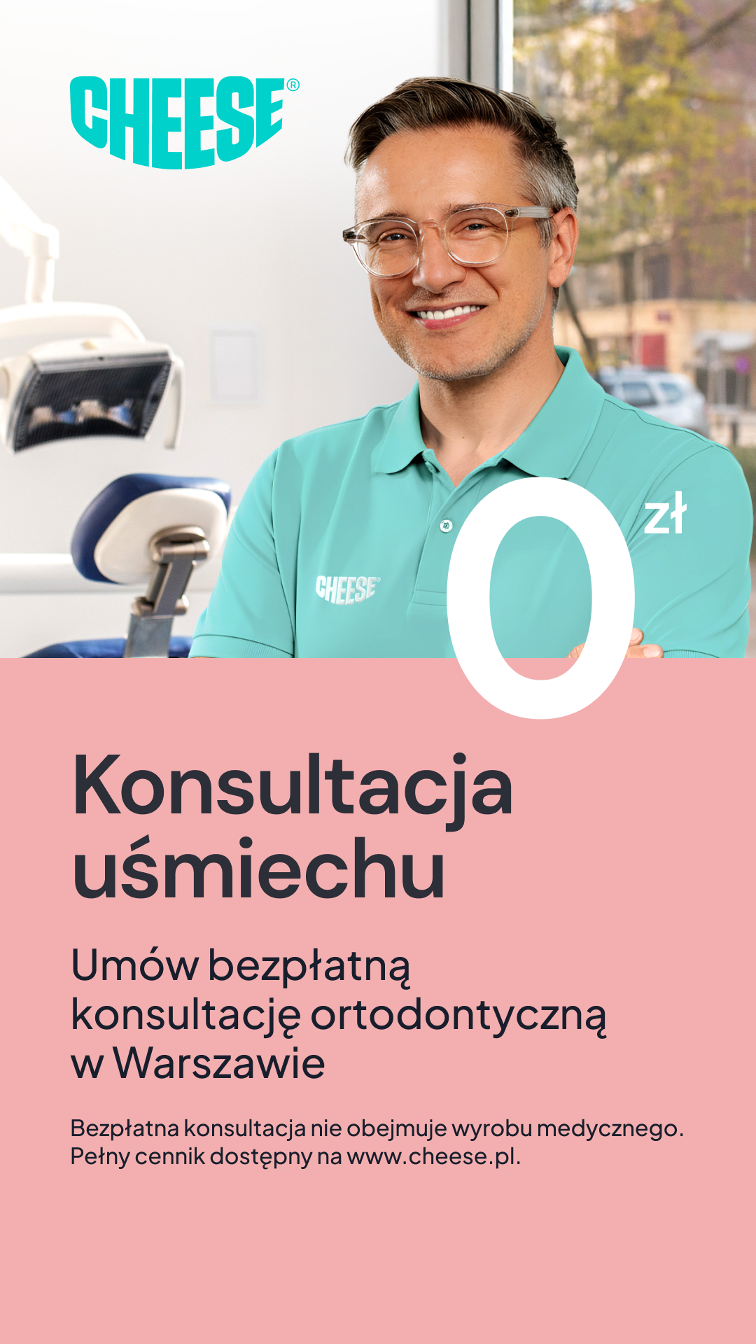 Cheese Ortodoncja Przyszłości Facebook ad