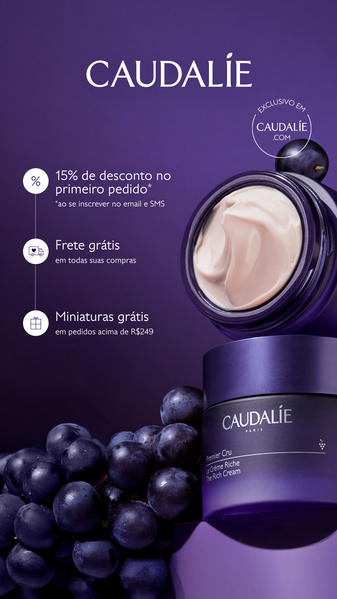 Caudalie Facebook ad from Jan 14, 2026