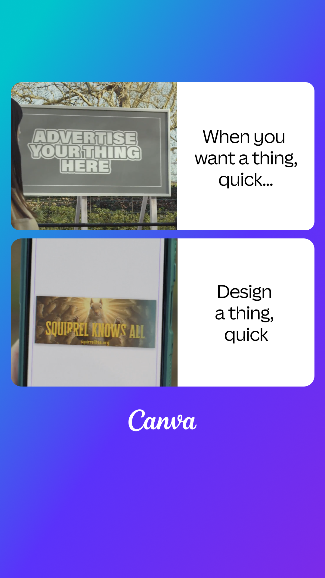 Canva Facebook ad