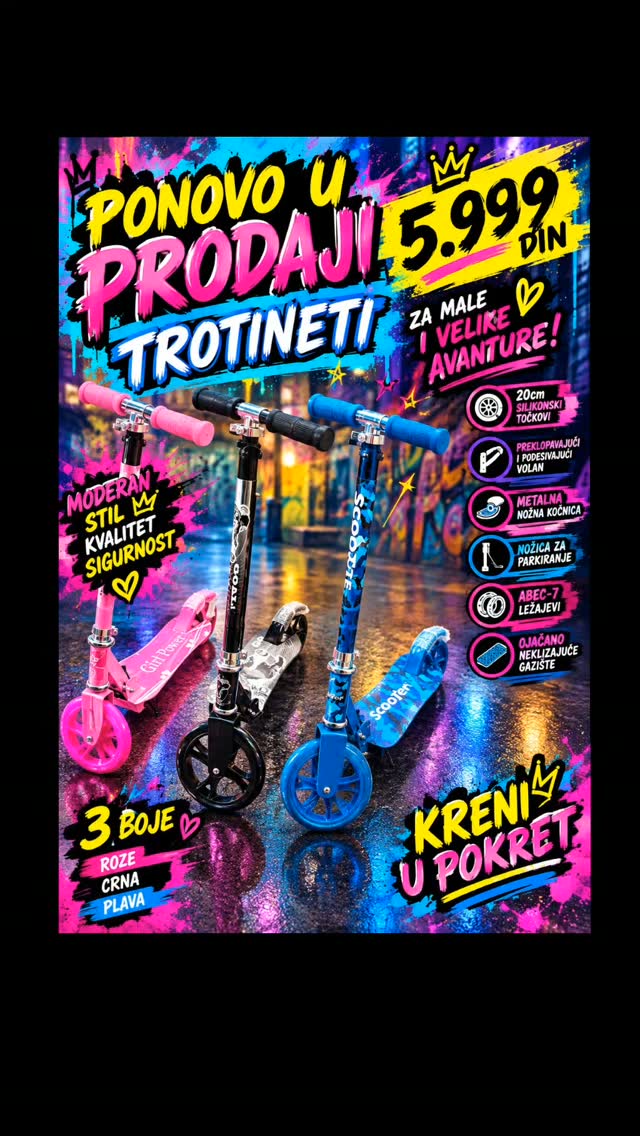 Igračke, roleri, trotineti i bazeni Facebook ad from Sep 23, 2026