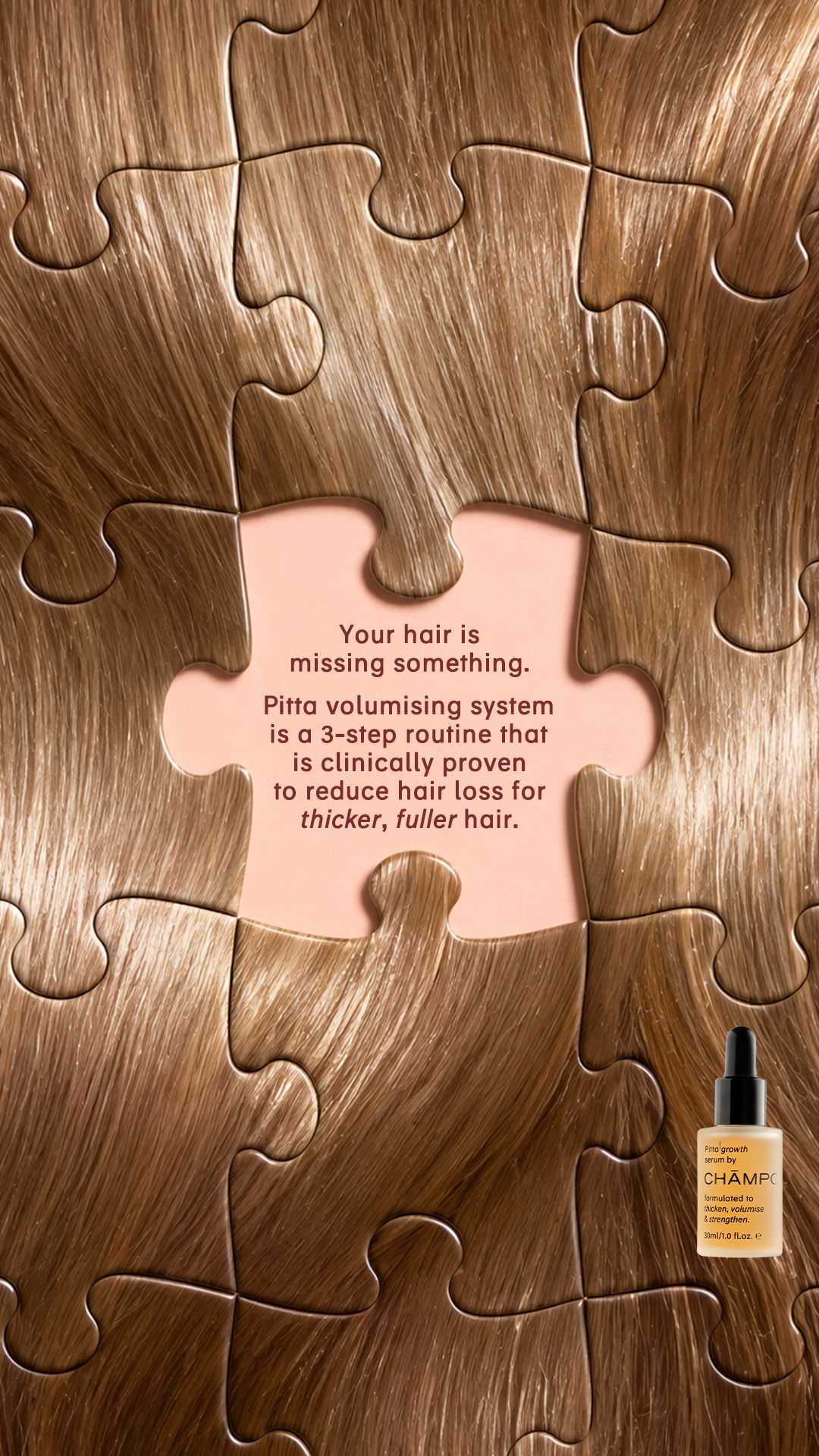 Chāmpo Haircare Facebook ad