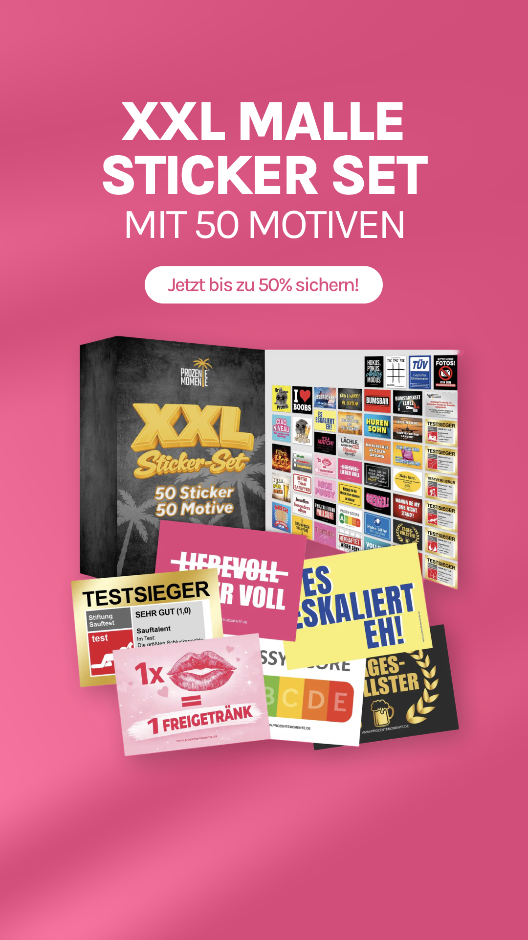 Prozente Momente Facebook ad