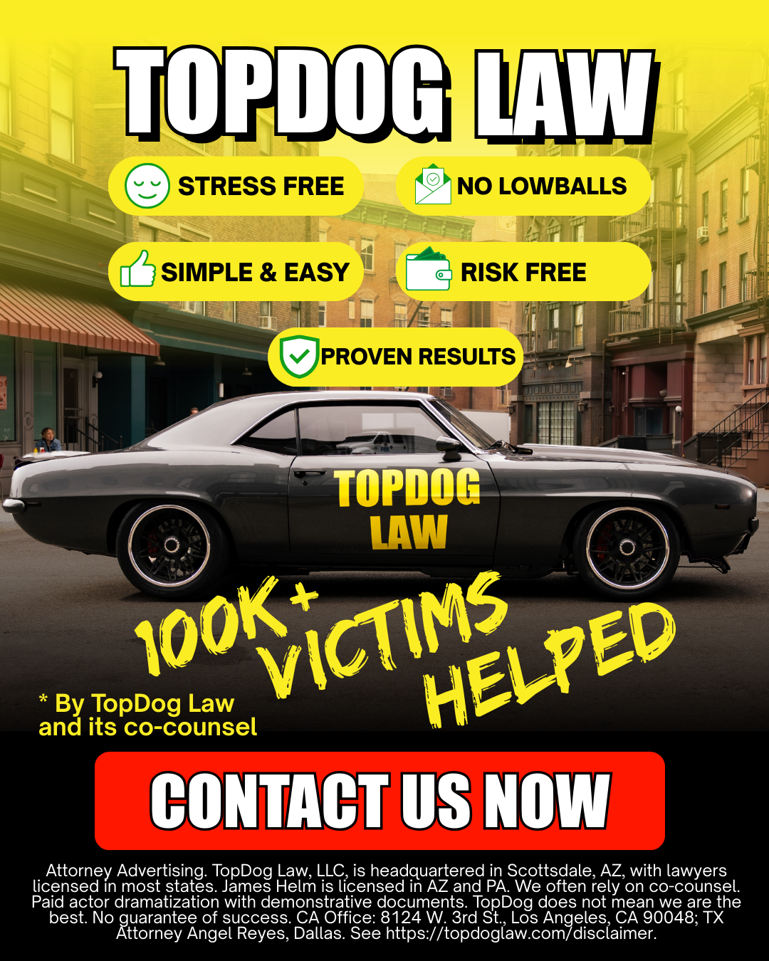 TopDog Law Facebook ad