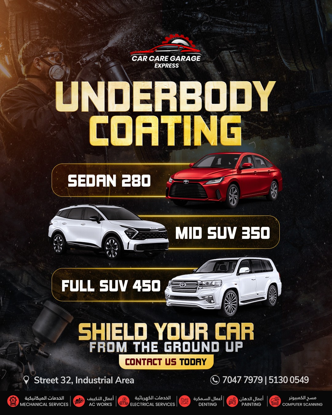 Car Care Garage Express - Street 32 Facebook ad: Chat with us