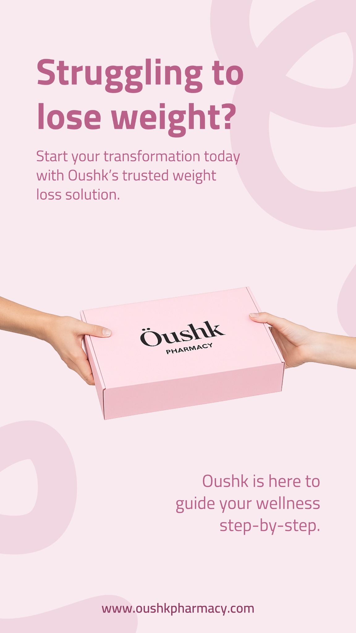 Oushk Pharmacy Facebook ad from Feb 27, 2026
