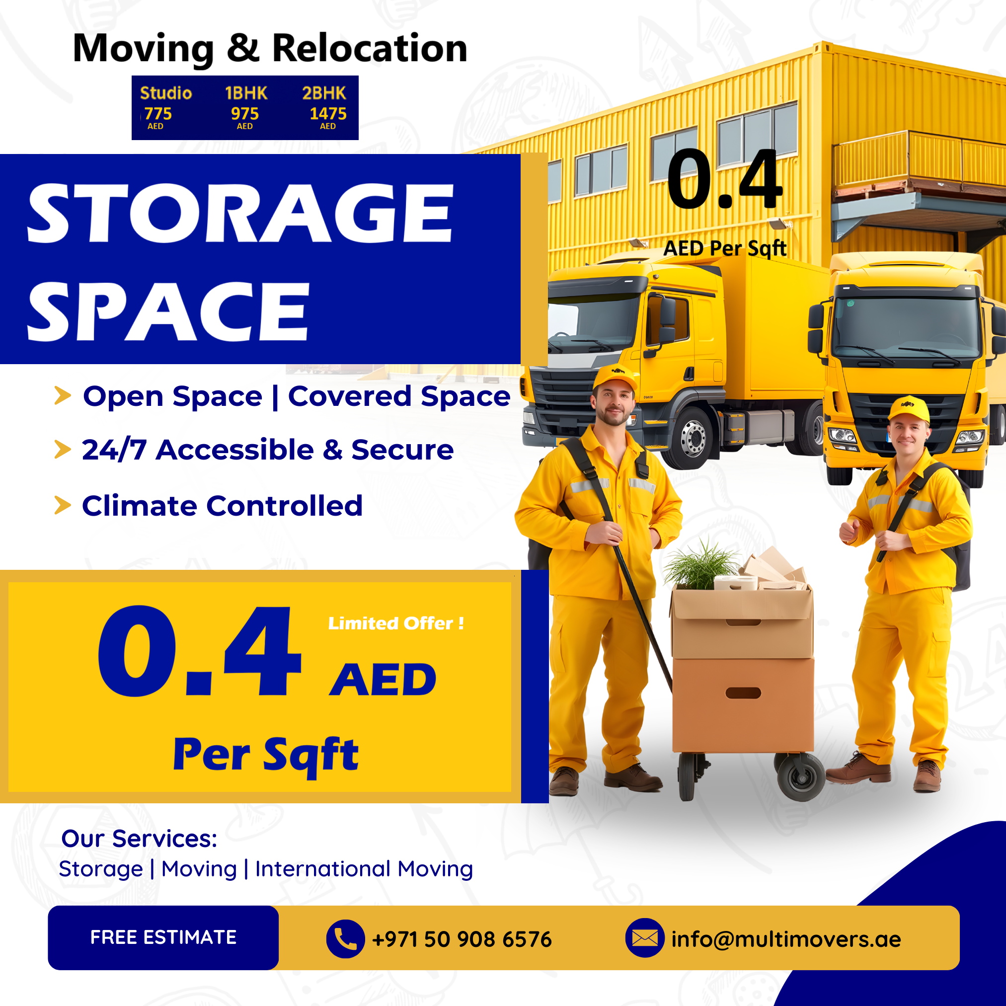 Multi Movers & Storage Facebook ad