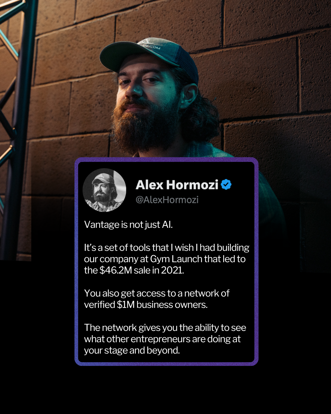 Alex Hormozi Facebook ad