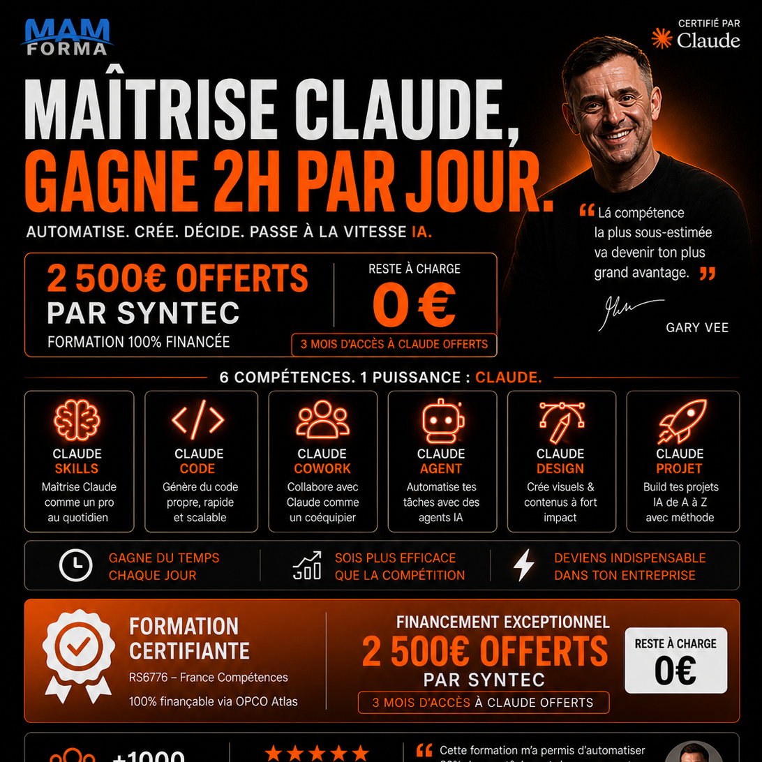 Mamforma Facebook ad: 2 500 € offerts par Syntec, Reste à charge: 0 €