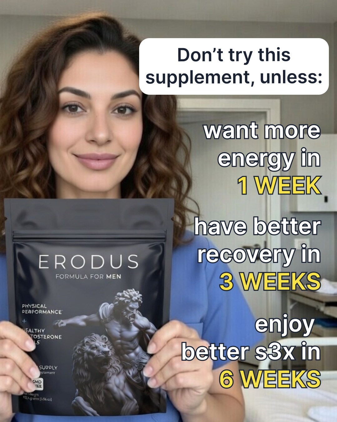 Erodus Formula For Men Facebook ad