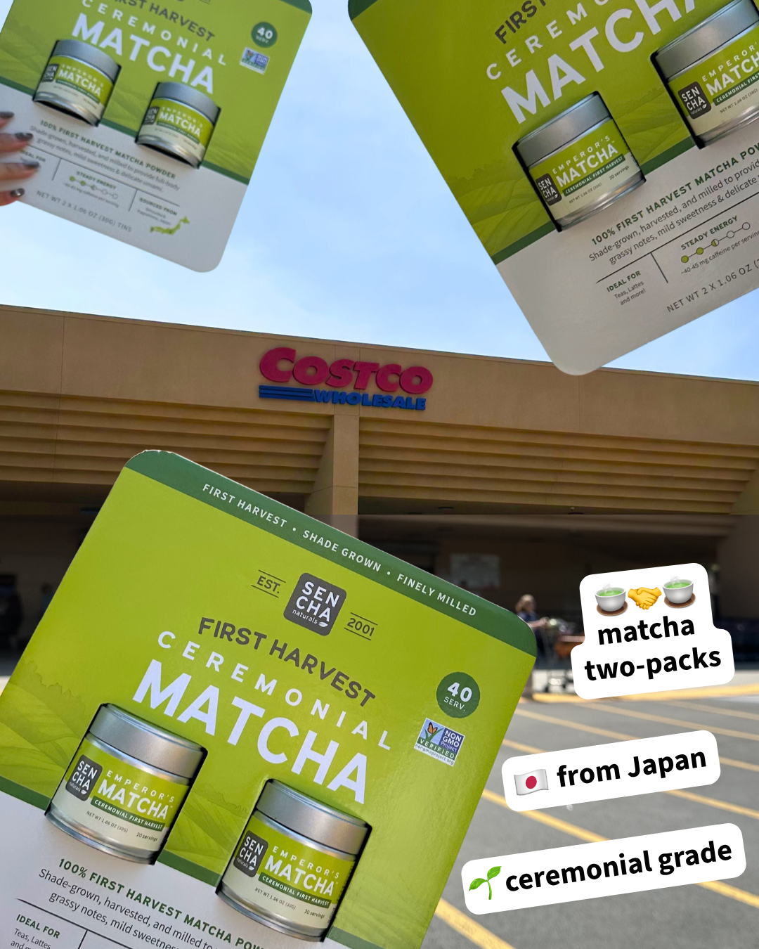 Sencha Naturals Facebook ad: Never run out of matcha