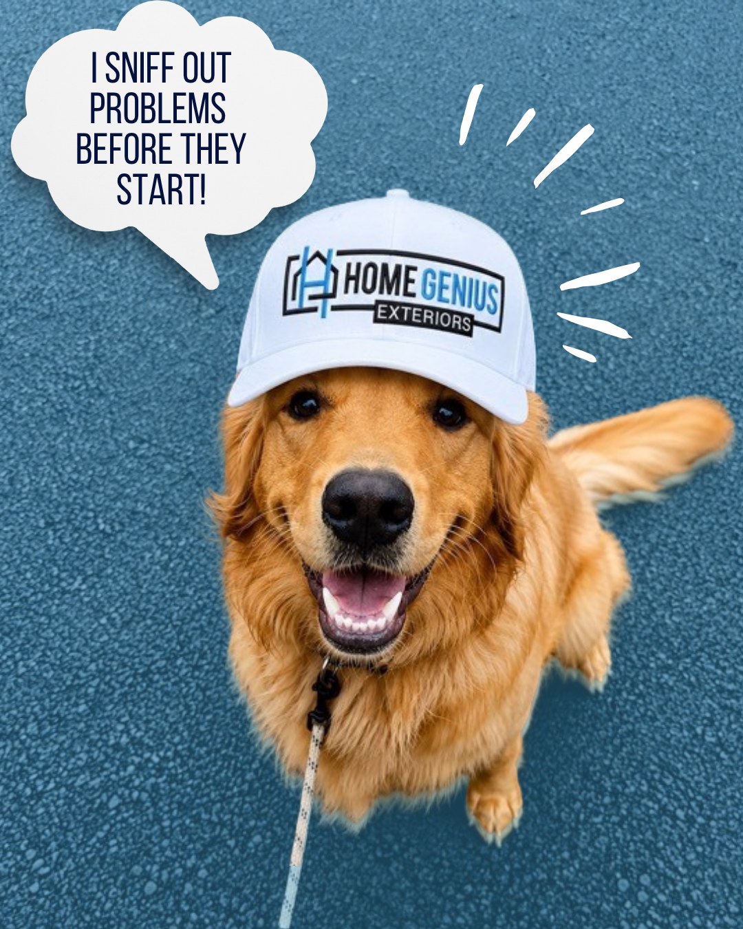 Home Genius Exteriors Facebook ad