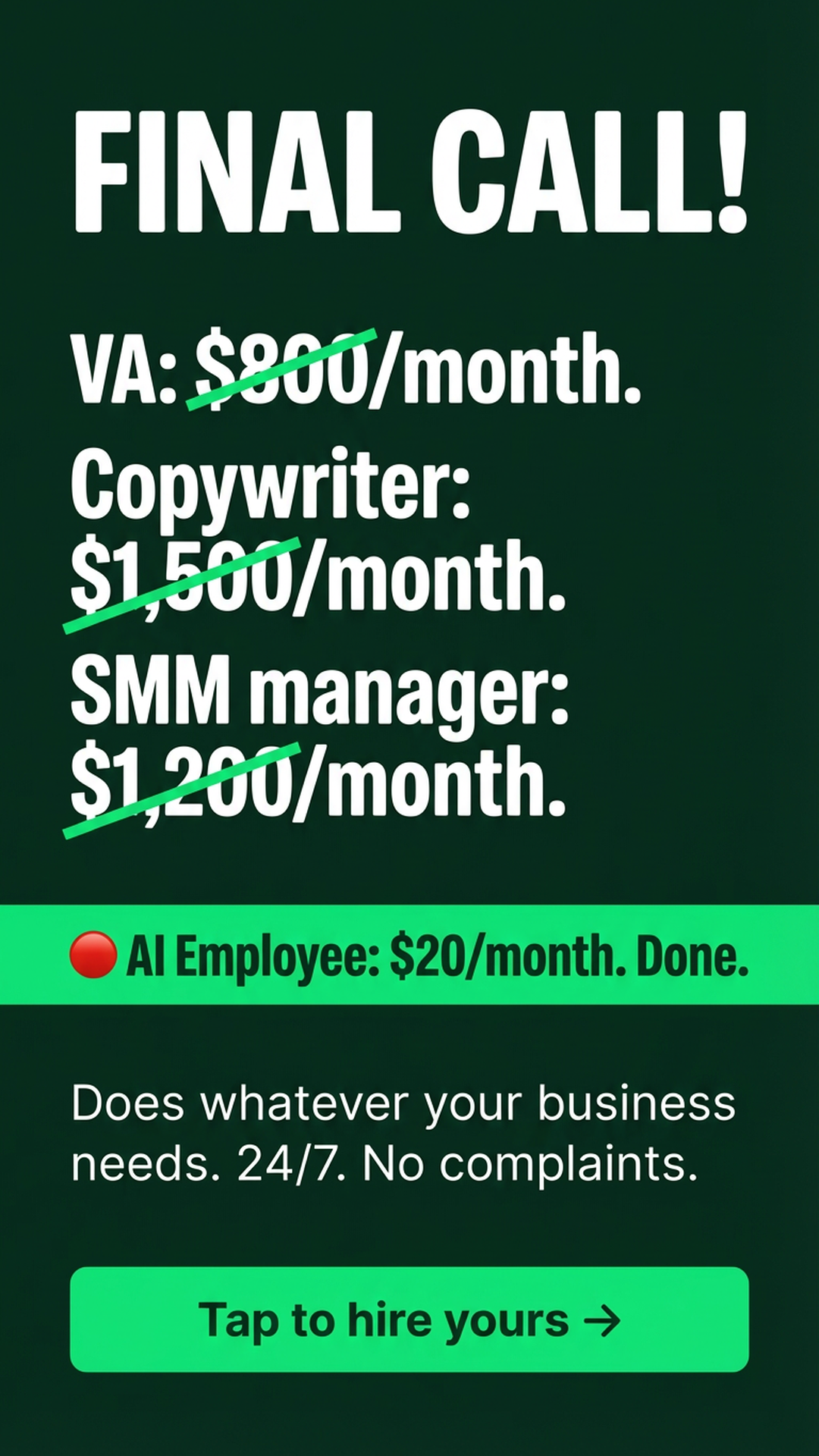 Practical AI Facebook ad